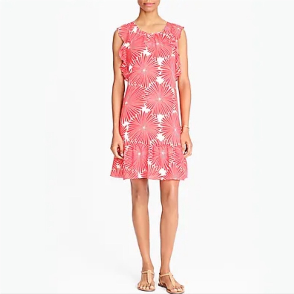 J. CREW Sunburst Print Shift Dress